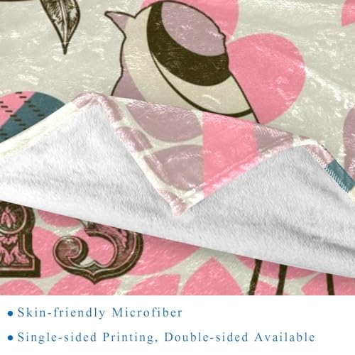 Couverture cadeau microfibre rose motif Paris chic pour petits et grands - 3