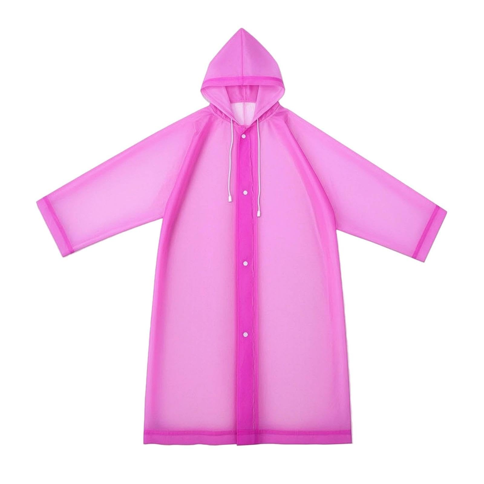 calandis Raincoat Waterproof Hooded Rain Poncho Translucent Rain Poncho for Students, Young Children, School Commute, Travel, Hiking-picture-18