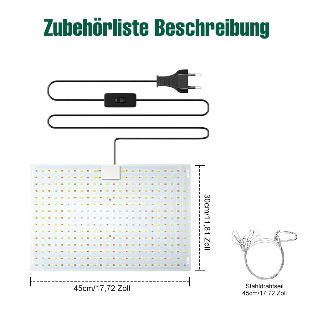 Lampa LED do wzrostu roślin pełne spektrum 150W UV IR Czerwona Niebieska 220V do hydroponiki szklarni namiotu hodowlanego roślin domowych warzyw i roślin mięsnych, 2 sztuki