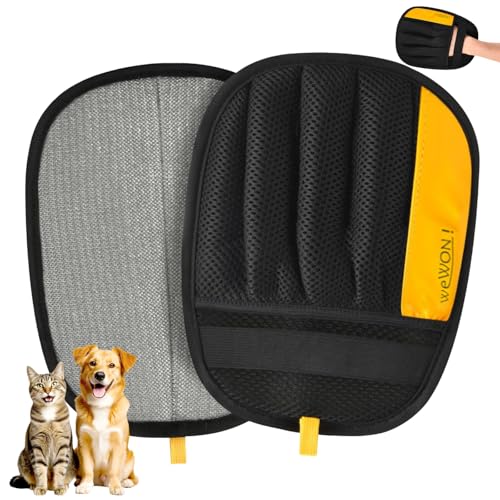 Pet Hair Removal Glove for Cats & Dogs,Newly Upgraded Reusable Electrostatic Pet Hair Removal Tool, Pet Hair Remover,Grooming & Cleaning Tool for Couch, Furniture, Clothing, Carpet, Car Seat