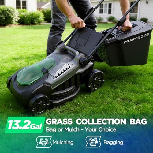 Image of 16-Inch 40V Max Brushless Cordless Electric Push Lawn Mower