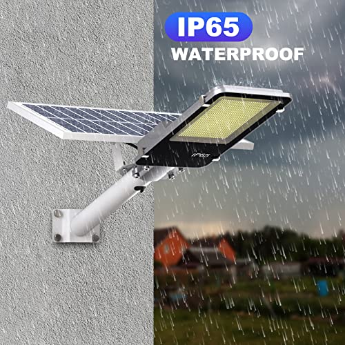 Buytha Solar Street Light,1200W Led Solar Street Lights Outdoor Waterproof, 100000Lm Dusk To Dawn Super Bright Street Lights Solar Powered With Remote Control For Parking Lot Patio,Yard And Garage #TOP4