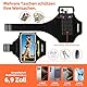Sportarmband Handy Universal Mit Kopfhörer Running Armband Handytasche für iPhone 15 14 13 12 Pro Max Plus Samsung Huawei Xiaomi bis zu 6,9 Arm Handyhülle Handyhalterung Joggen Armtasche