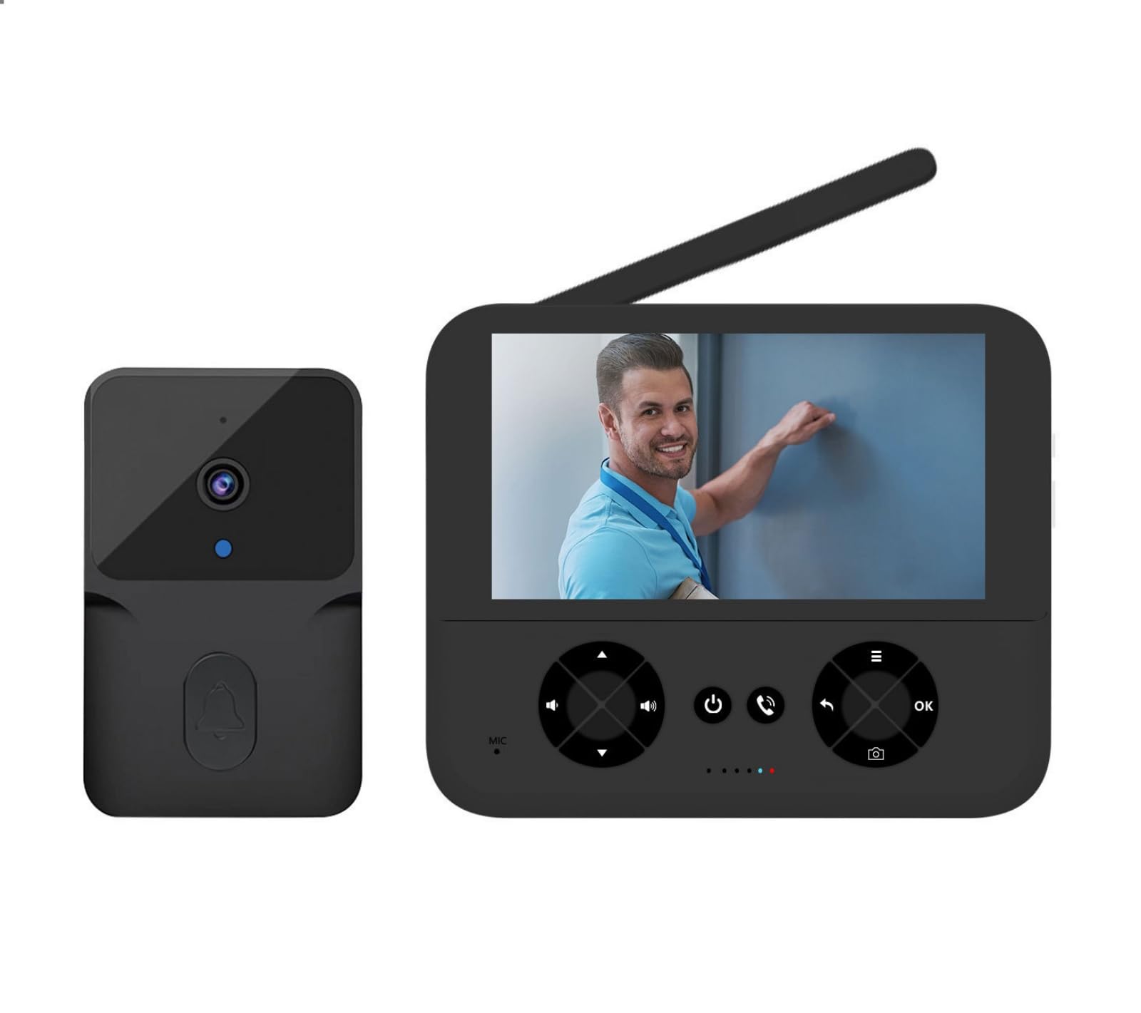 カメラ付きドアホンセット Amazon.co.jp: ZAIDER インターホン ワイヤレス 工事不要 ドアホン