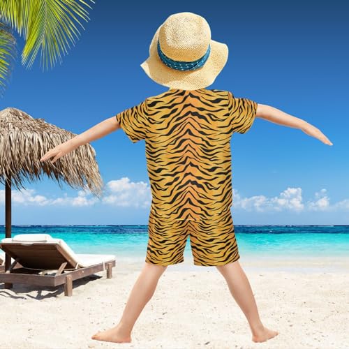 Image of visesunny Boys 2 Pieces T-shirts and Shorts Floral Tops & Shorts Summer Outfits 3-10 Years Clothes