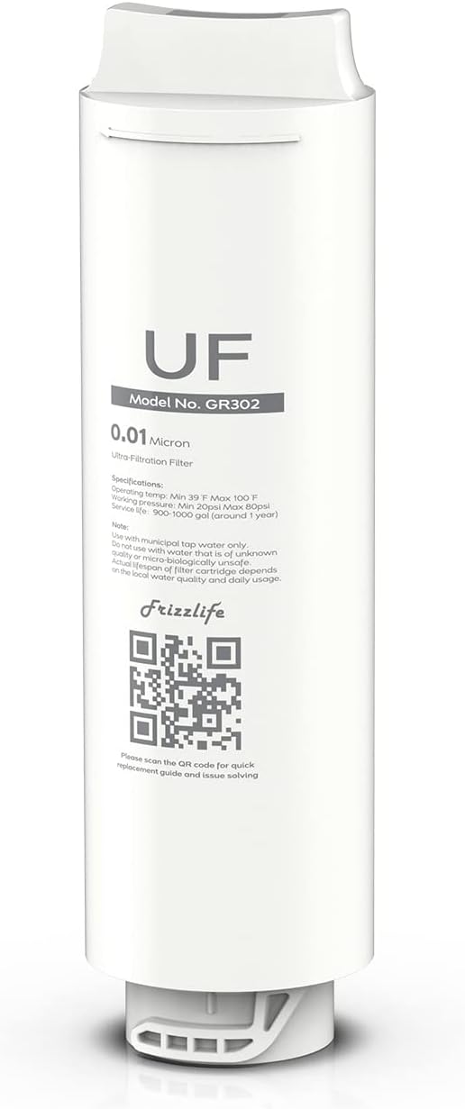 Frizzlife GR302 Replacement Filter Cartridge (UF) for GX99 Ultra-Filtration Water Filter