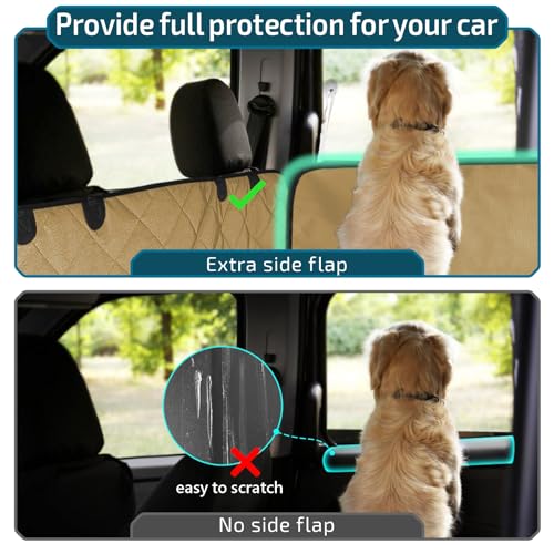 Veckle Cargo Liner, SUV Cargo Cover for Dogs with Side Flaps Hammock Water Resistant Nonslip Dog Seat Cover Cargo Area Protector Scratchproof for SUVs Sedans Vans Veckle Cargo Liner, SUV Cargo Cover for Dogs with Side Flaps Hammock Water Resistant Nonslip Dog Seat Cover Cargo Area Protector Scratchproof for SUVs Sedans Vans