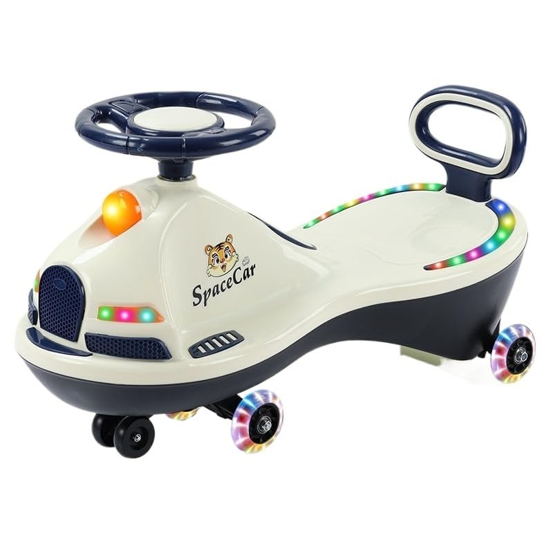 Patinete eléctrico con Ruedas LED Intermitentes, Capacidad de 140 kg, dirección Flexible, Ideal for Exteriores. Triciclo