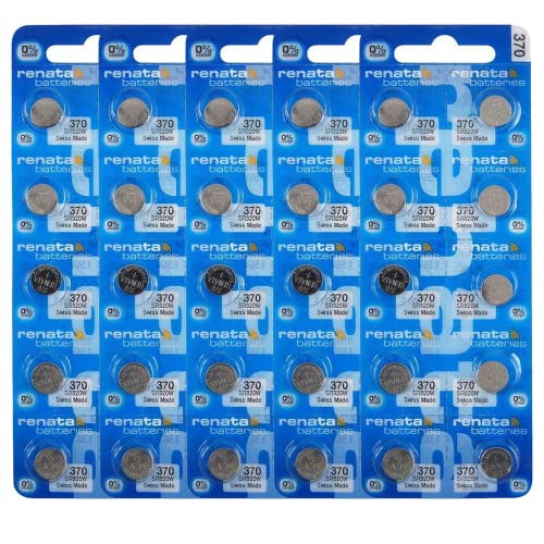 Renata 370 SR920W Baterías – 1.55 V óxido de Plata 370 batería de Reloj (2 Unidades)
