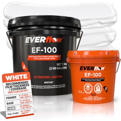 Everflow by MPC Epoxy Resin Floor Kit, White...