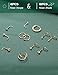 ORAZIO 20g Nose Rings Hoops for Women Corkscrew L Shape Nose Rings Studs Hypoallergenic Surgical Stainless Steel Nose Ring Gold Small Cute Piercing Jewelry 1.5mm 2mm 2.5mm 3mm Diamond CZ 12Pcs G2
