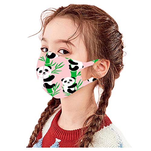 K-youth Ropa Bebé ??????????? Niños Lavables Dibujos Animados Reutilizables Tela Forma de Copa Panda Estampadas Respirable Antipolvo, para Unisex Niño Niña Colegio Aire Libre (#10, 1PCS)
