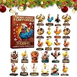 Expérience de révélation quotidienne : ce calendrier de l'Avent 2025 révèle chaque jour un charmant ornement de poulet et remplit la période de Noël d'une surprise ludique. Il transforme l'anticipation en un rituel captivant pour les adultes qui recherchent une joie festive pendant la période de l'Avent de 24 jours et fait de l'attente de Noël une tradition amusante avec des points forts quotidiens.