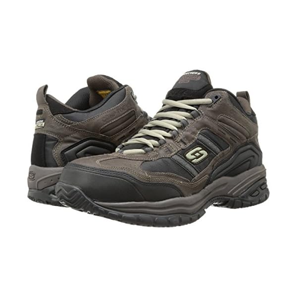 Skechers for Work Men's Soft Stride Canopy, Brown/Black, 8.5 XW US - Image 9