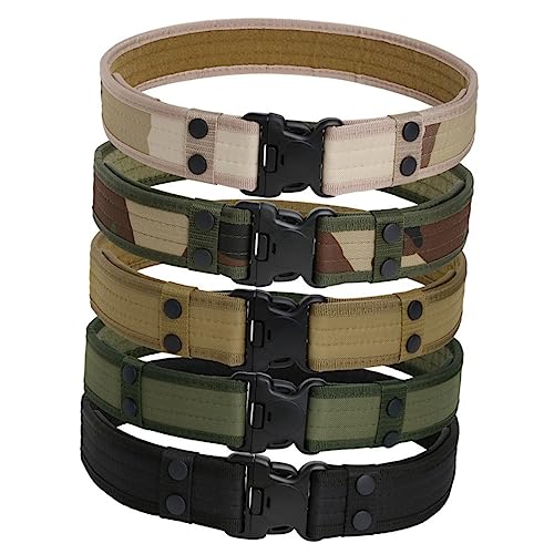 Men's Outdoor Belt Quick-release Buckle for Climbing Hunting and Sports Khaki Waistband for Versatile Use