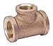 1-1/2" x 1-1/2" x 1" FNPT Red Brass Reducing Tee