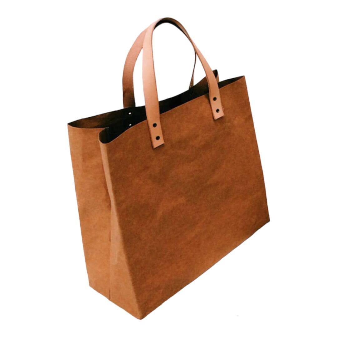 Washable Kraft paper SHOPPING BAG BROWN GRAND Size Eco-Friendly Design