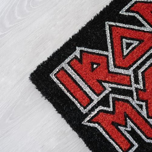 Image of Grupo Erik Iron Maiden Door Mat | 15.7 x 23.6 Inches - 40 x 60 Cm | Coconut Coir | Eco Friendly 100% | Indoor And Outdoor Door Mat | Iron Maiden Merchandise
