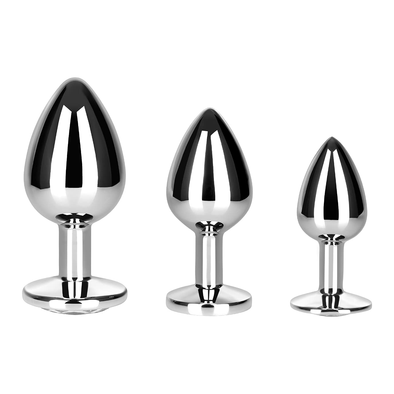 Amazon.com: EIS Crystal Anal Plug Set of 3 - Princess Butt Plug, Aluminum,  Unique Jeweled Design, 3 Different Sizes - Suitable for Anal Training (2.8  inches - 3.7 inches) : Health & Household