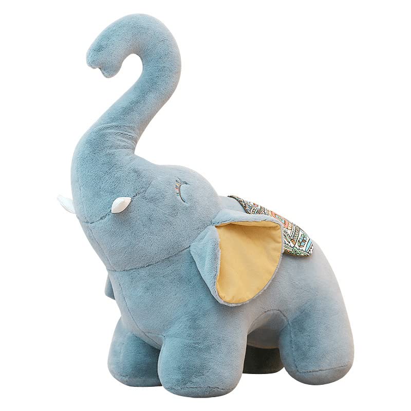 Cute and Soft Stuffed Animals, 11.8 Inch Simulation Elephant Plush Doll Toys for Boys Grils Christmas Birthday Gifts (Grey)