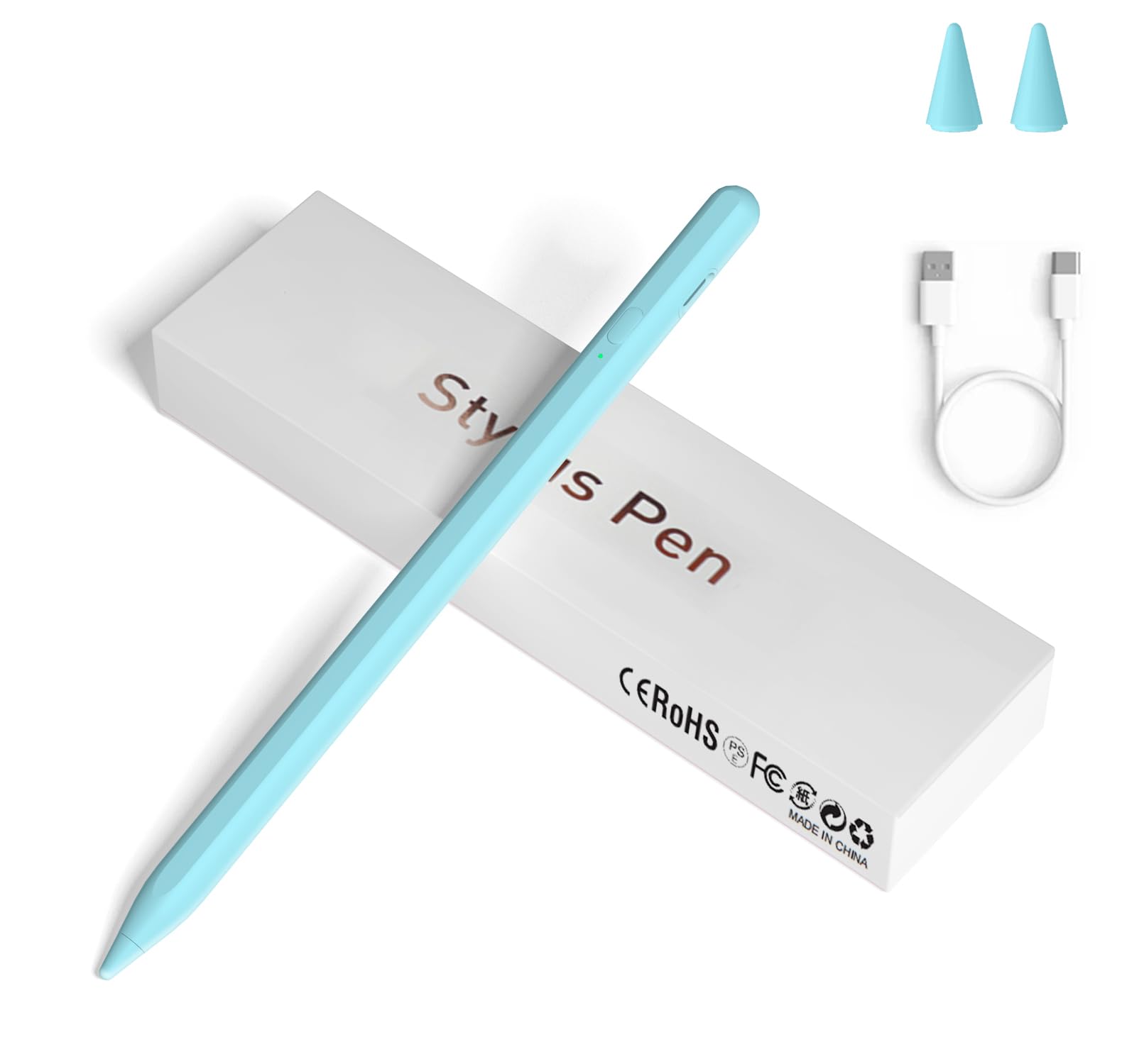 Stylus Pens for Touch Screens, Universal Fine Point iPad Pencil with Magnetic Adsorption Compatible with iPhone/iPad/Samsung/Android/Tablet & Other Touch Screens (Blue)