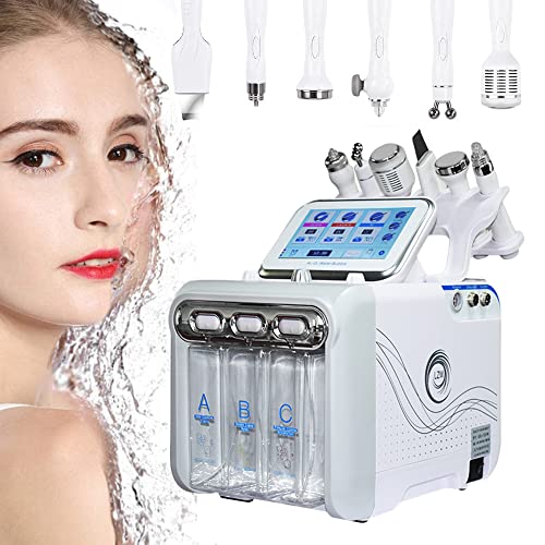 JJ.Yoma Hydrogen Oxygen Facial Machine, 7 in 1 Multifunctional Vacuum Face Cleaning Hydro Water Oxygen Jet Peel Machine Hydro-Dermabrasion Facial Sprayer