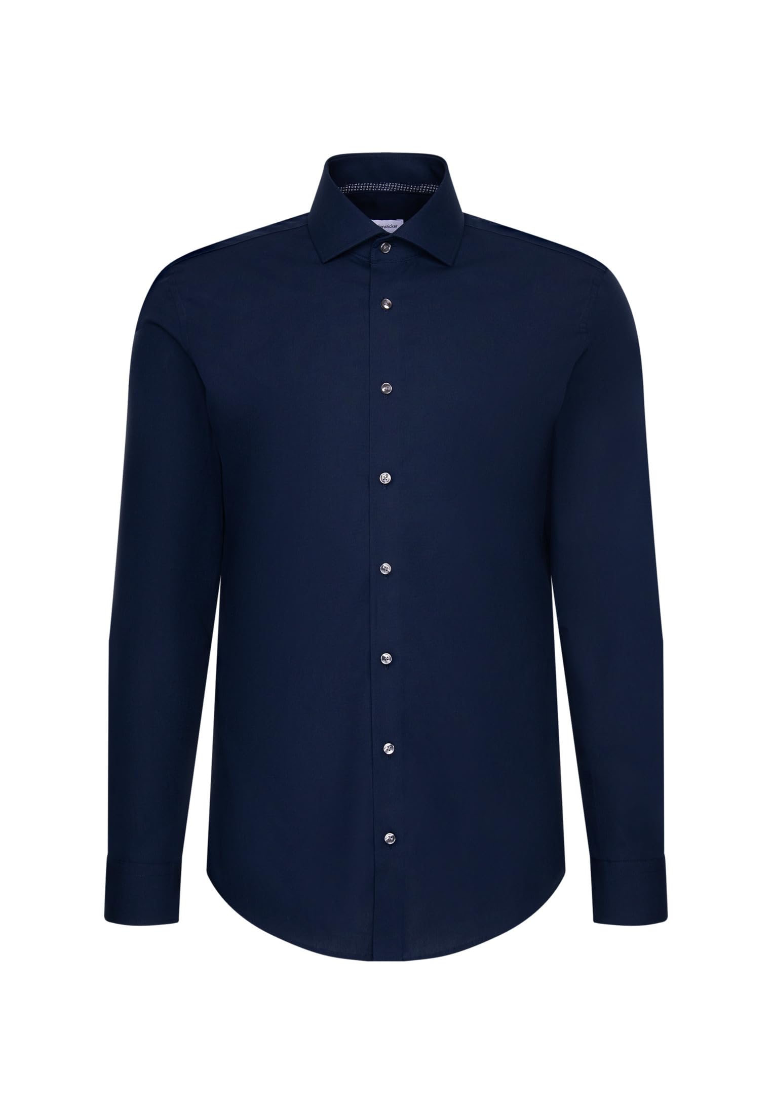 Seidensticker Men's Slim Fit Langarm Popeline Shirt,Darkblue,43