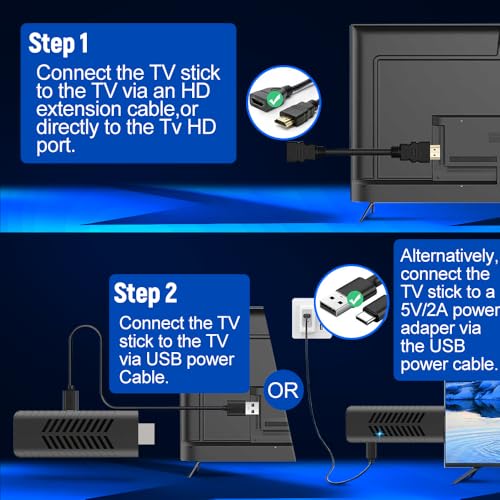 Image of FORIDA 4K Ultra HD TV Stick | Wi-Fi 2.4GHz Streaming Media Player | Chromecast Built-in | HDR10 Support | USB Interface | Support YouTube, Netflix, Prime Video, Google Play & Miracast Screen Casting