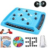 WEISPO Juego Magnético con Tablero,Juego de Ajedrez Magnético para Animar El Ambiente,Juegos de Estrategia y...