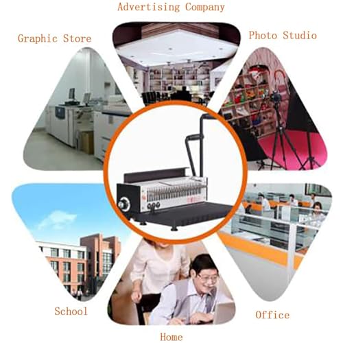 Rilegatrice per documenti in formato A4, perfora fino a 15 fogli, rilegatura fino a 130 fogli, ideale per libri cartacei e album fotografici