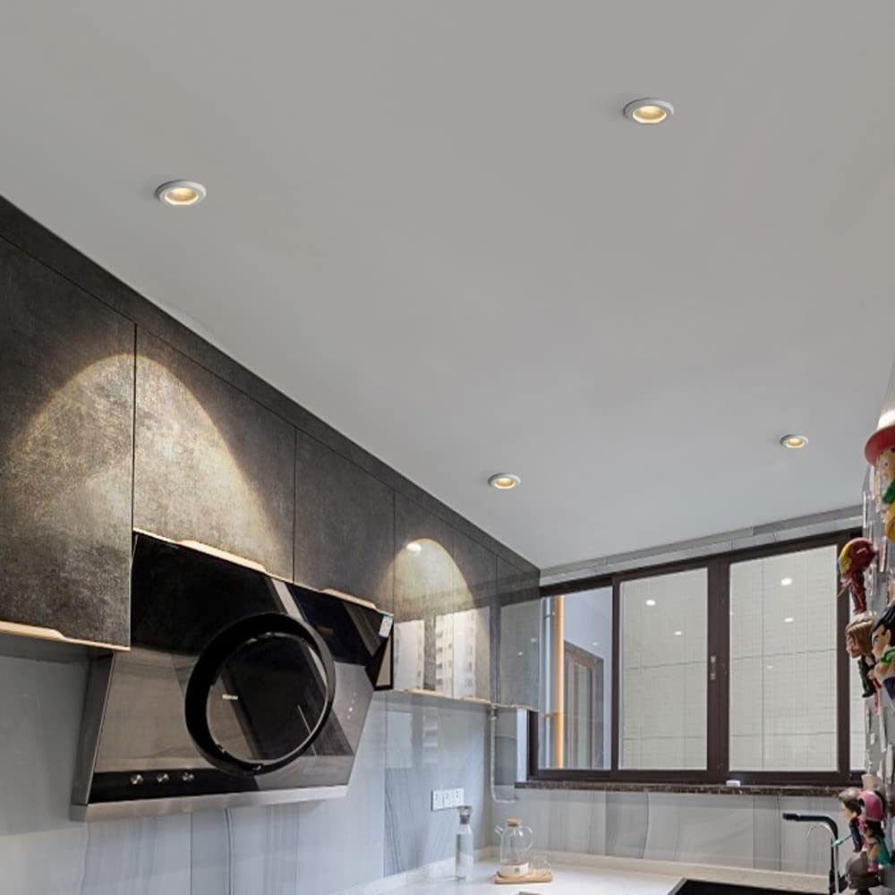 Faretto LED, faretto LED Impermeabile da Incasso 7W Lampada LED Faretto Luce Illuminazione Interna per la casa per Doccia Bagno Cucina Toilette Confezione da 1/2/7/10
