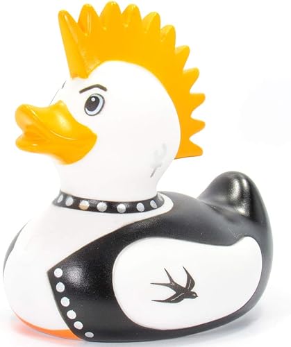 Miniatura 4 de Rock Idol - Juguete de baño de pato de goma de Bud Duck | Elegante embalaje de regalo - "Rock the tub of love!" | Seguro para niños | Coleccionable