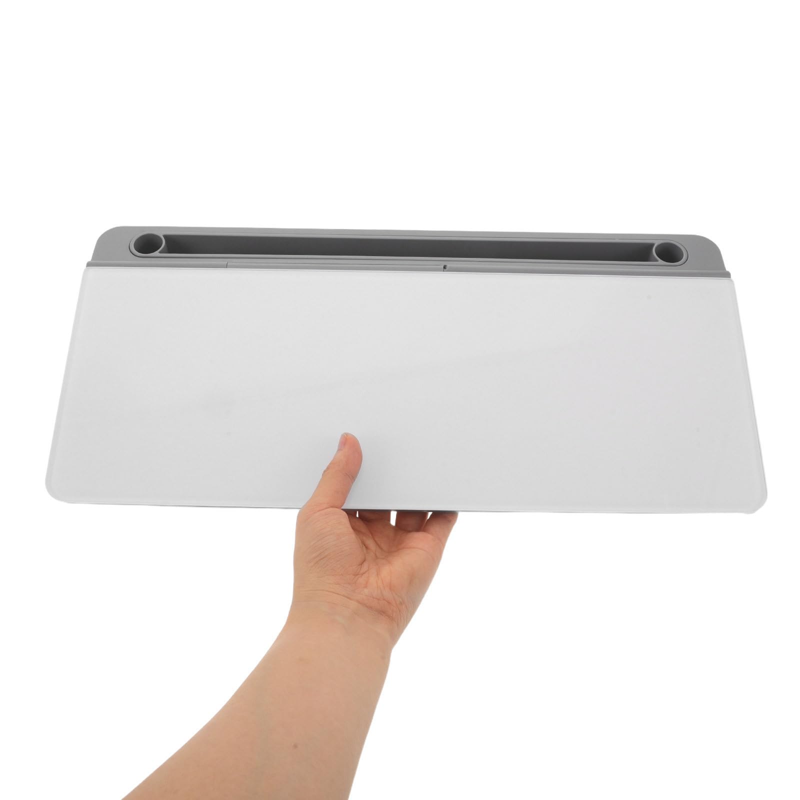 Uonlytech Glas Tisch Whiteboard 15x7 Zoll mit Aufbewahrung für Büro