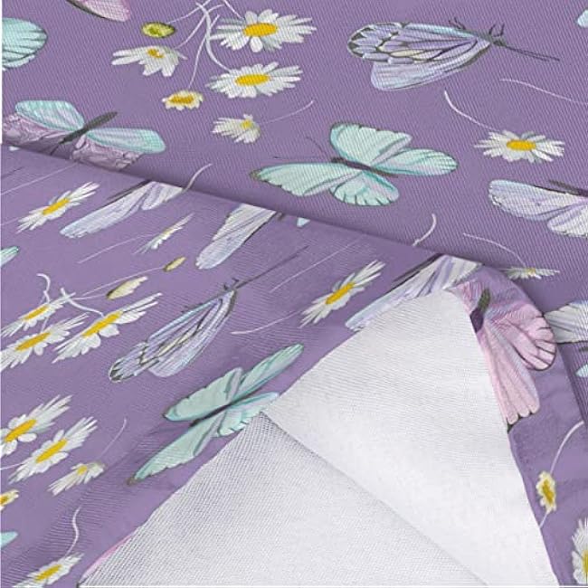 Butterfly Pattern Plastic Bag Holder Waterproof Grocery Bag Holder Durable Wall Mount Plastic Bag Organizer for Home Kitchen Cabinet 22x9 inch