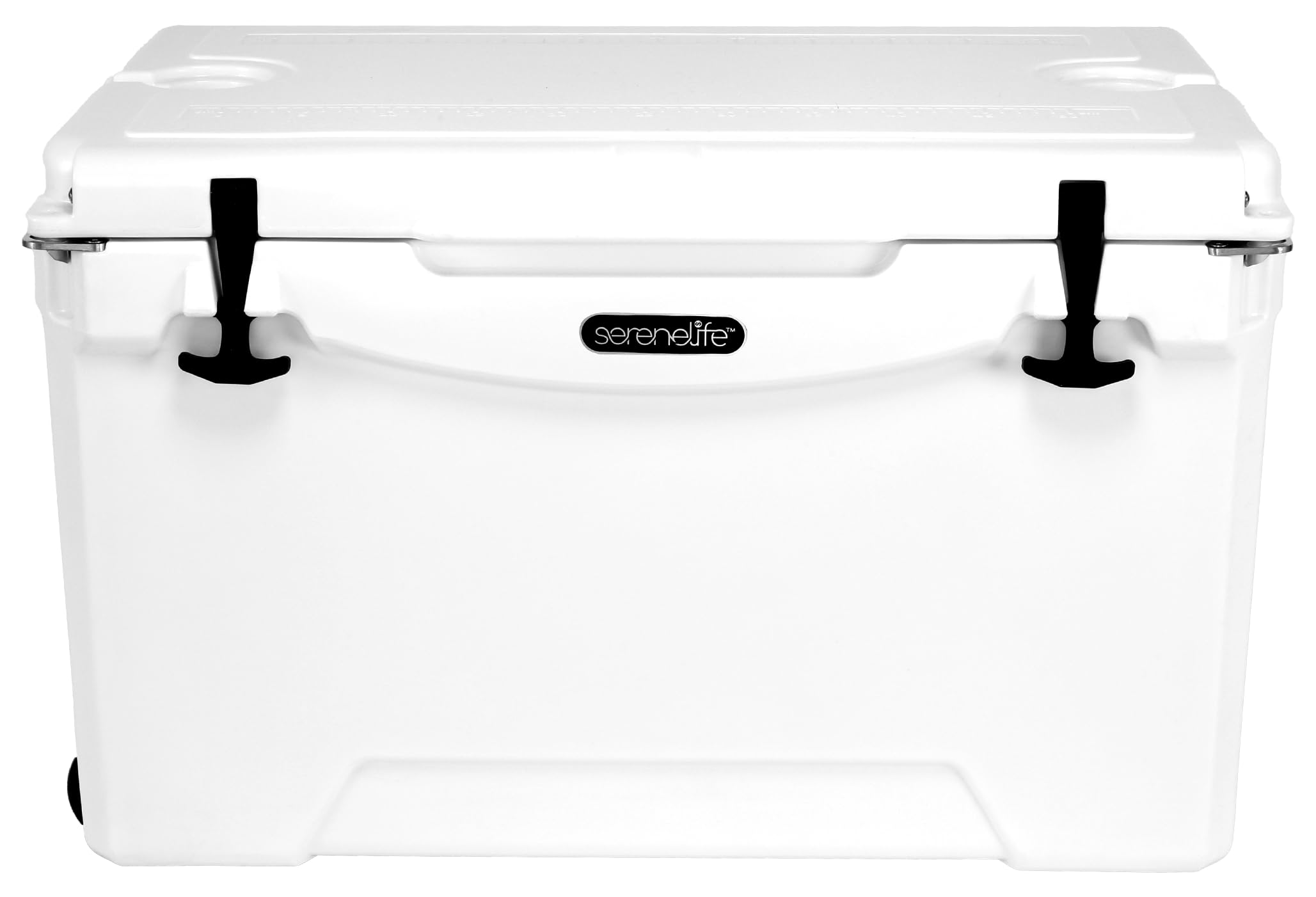 SereneLife Ultra-Tough 25-75 Quart Rotomolded Cooler Box, Holds Upto 64 Cans, Keeps Ice Up to 5 Days, Heavy-Duty Insulated Portable Ice Chest Box,