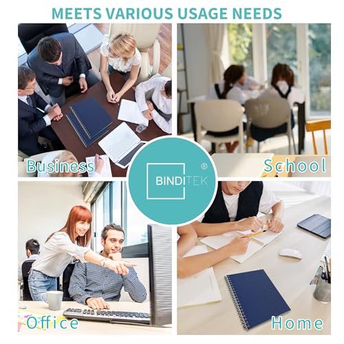 Image of Binditek 16 Mil Sand-Textured Binding Covers, Letter Size, Navy, 25 Pack