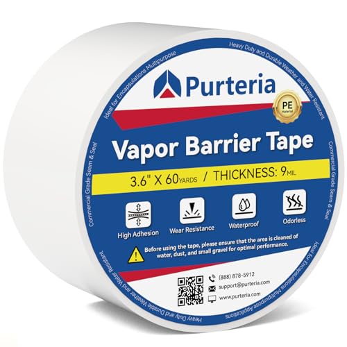 PURTERIA Vapor Barrier Tape, 3.6