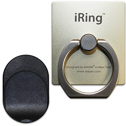iRing Universal Masstige Ring Grip/Stand Holder for Any Smart Device - Gold