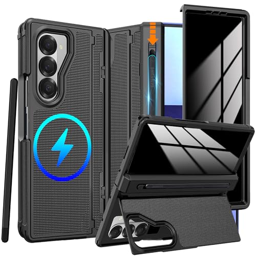 Coque Samsung Z Fold 6 avec porte-stylo S et protection vie privée