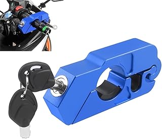 QOOWFEANIG Heavy Duty Motorcycle Lock with 2 Keys - Anti Theft Brake Lock for Dirt Bike, Moped, Scooter & ATV | Secure Gri...