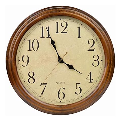 Old Oak 16-Inch Solid Wood Silent Wall Clock Cover