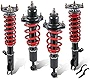 POLEMOTOR Full Coilovers Struts Suspension Compatible for Mitsubishi Lancer & Ralliart (CY2A/CZ4A) 2008-2016 excludes Lancer Evolution Height Adjustable Coilovers Shock Kits