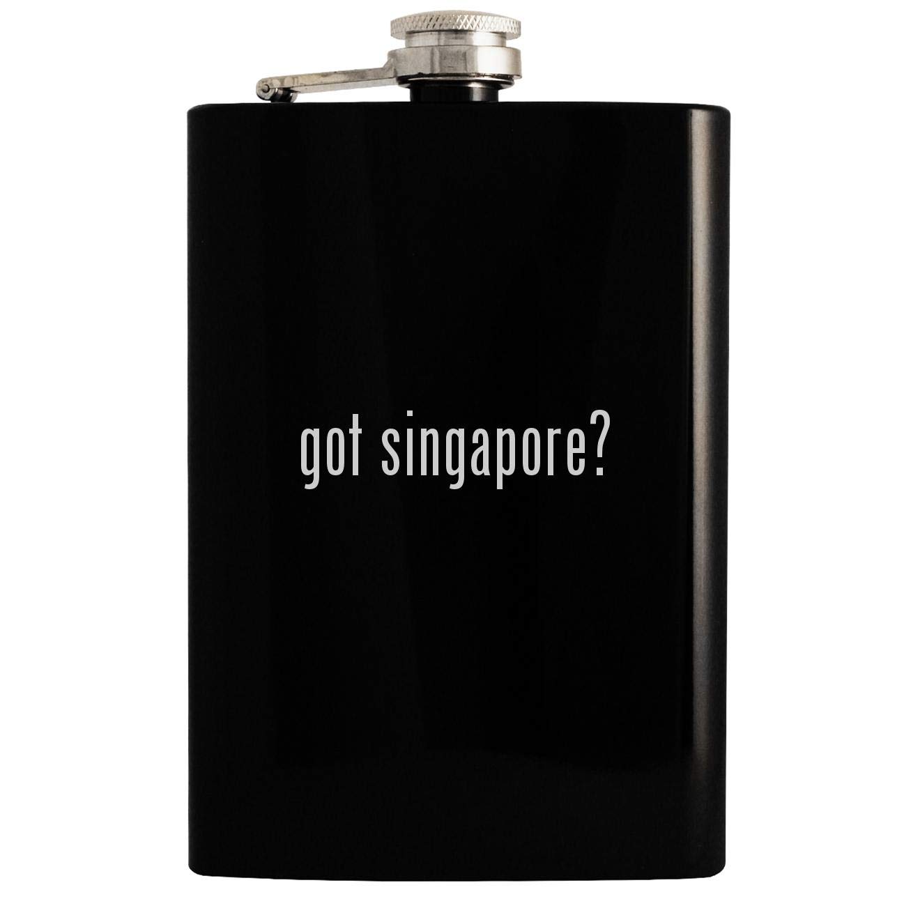 got singapore? - 8oz Hip Drinking Alcohol Flask, Black