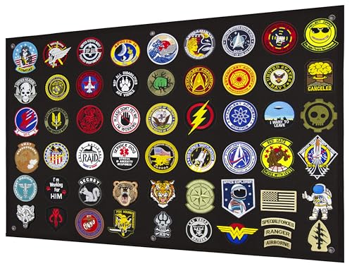 Tactical Patch Display Panel Holder Board for Military Army Combat Morale Uniform Hook and Loop Emblems 24 Inches x 36 Inches (Medium) No Patches Included