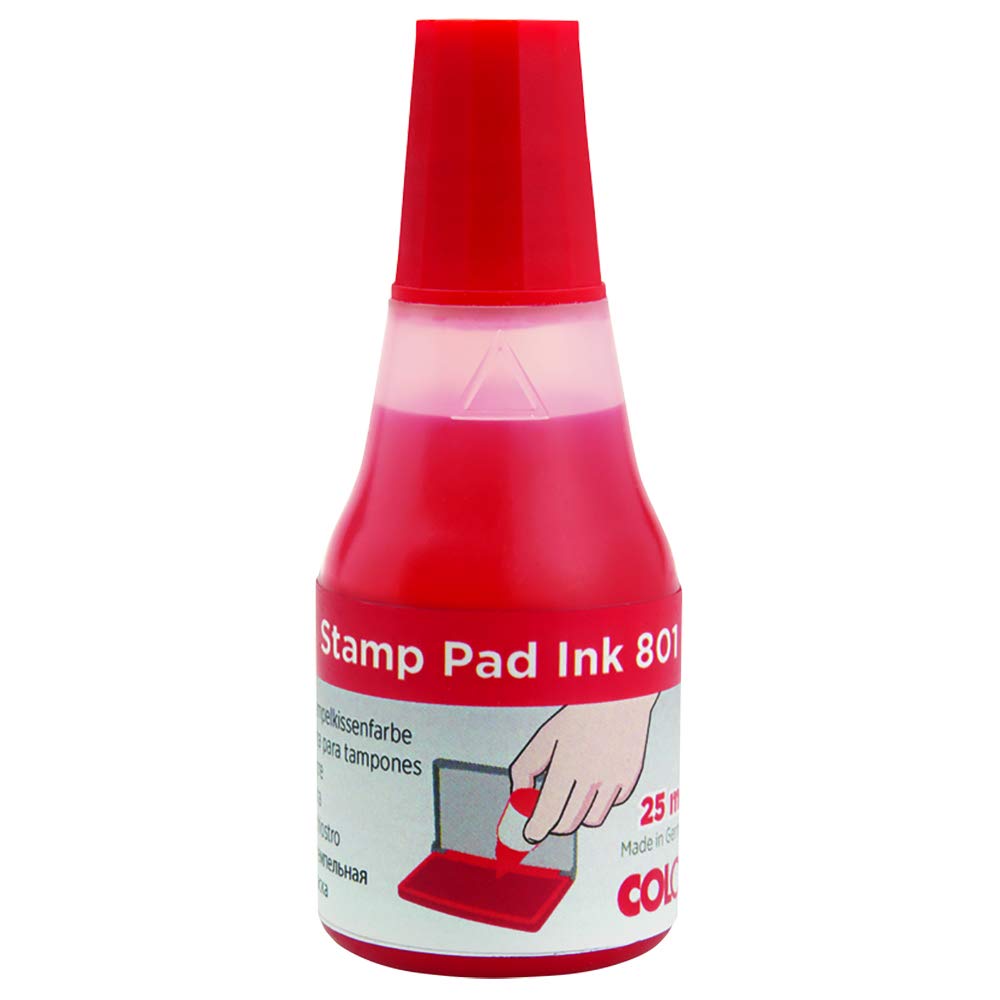 Buy Colop 801 Premium Ink 25ml RED, Stamp Pad Ink for Rubber Stamp