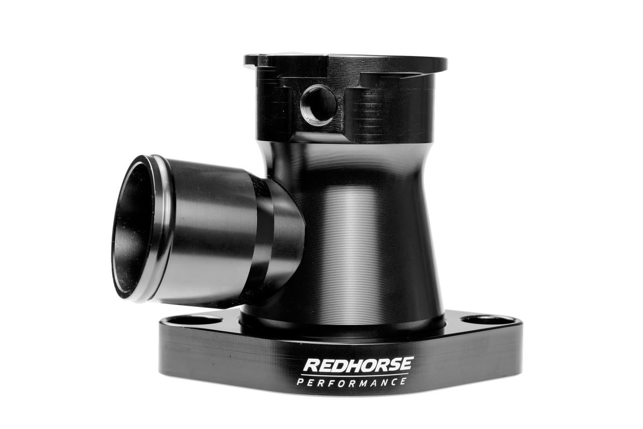 Redhorse Performance Aluminum Filler Neck (Black) by Red Horse Performance – Black, Model 4910-383-24-2