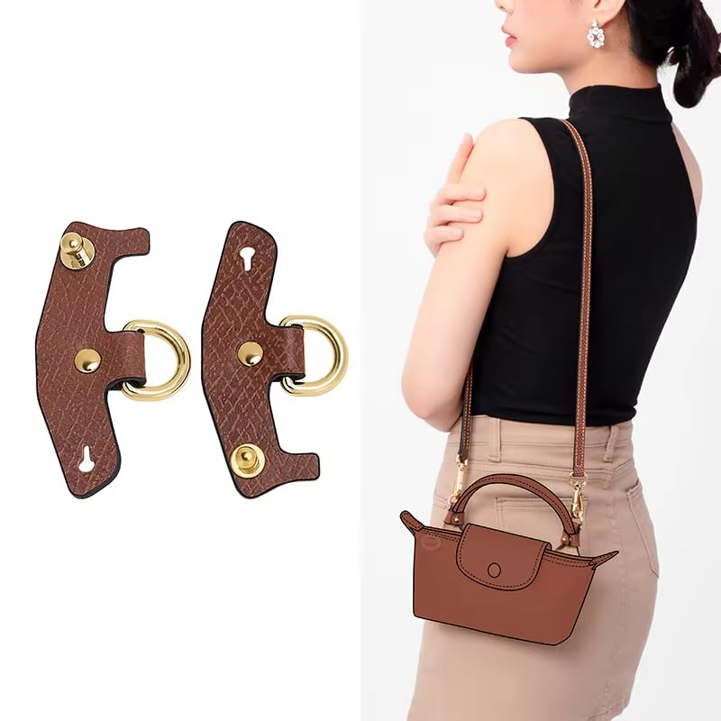 Image of Vachetta Leather Purse Strap Replacement for Longchamp Strap Kit