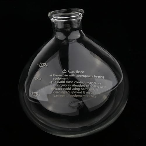 Miniatura 7 de Flameer Syphon - Cafetera al vacío, sifón de sifón y espolvoreo superior, piezas de percoladores de café, 5 tazas debajo