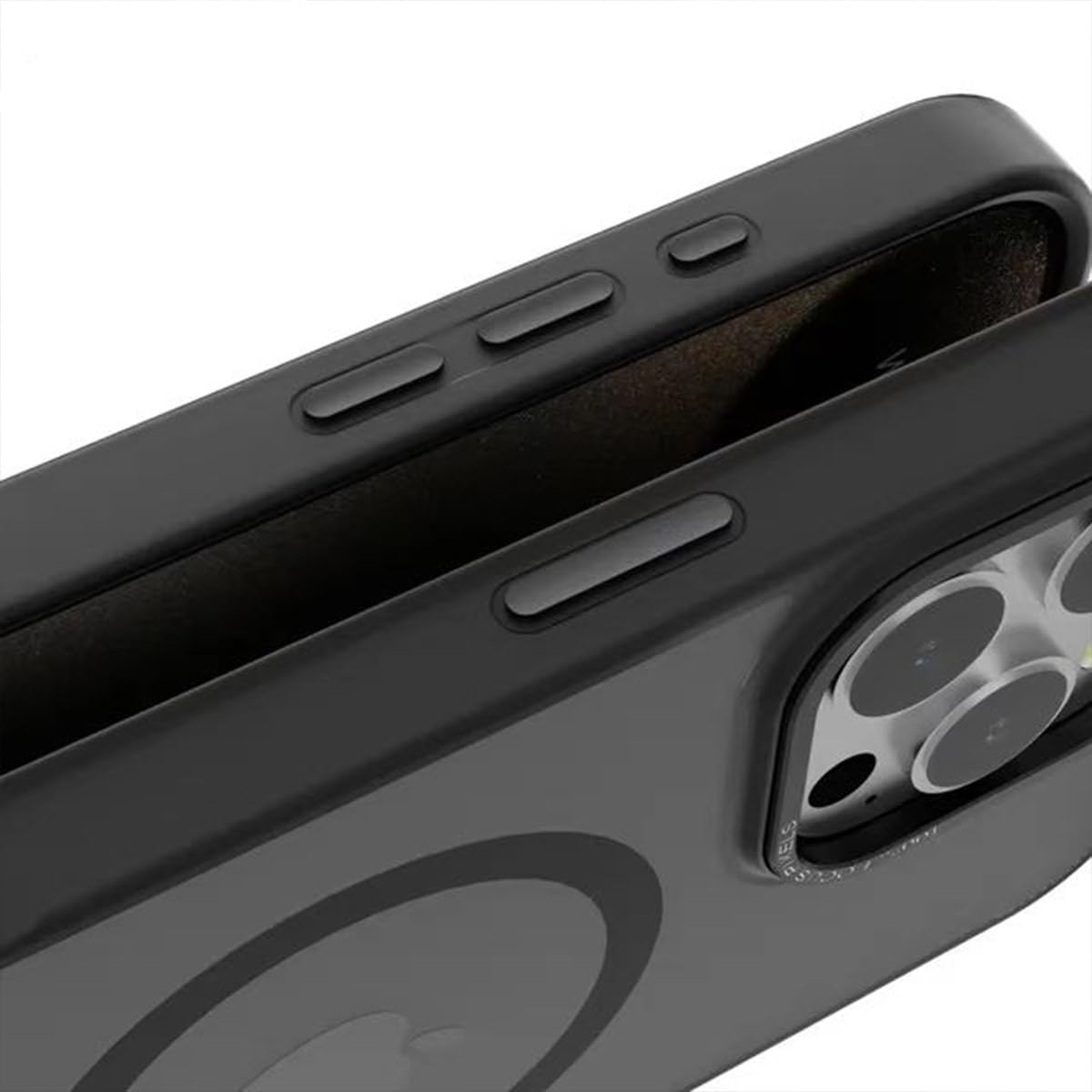 Rdyi6ba8 Cover per iPhone 14, Trasparente Compatibile con Magnetica Case con [Scorrevole Protezione Fotocamera] TPU+PC Antiurto Custodia per iPhone 14 - Viola
