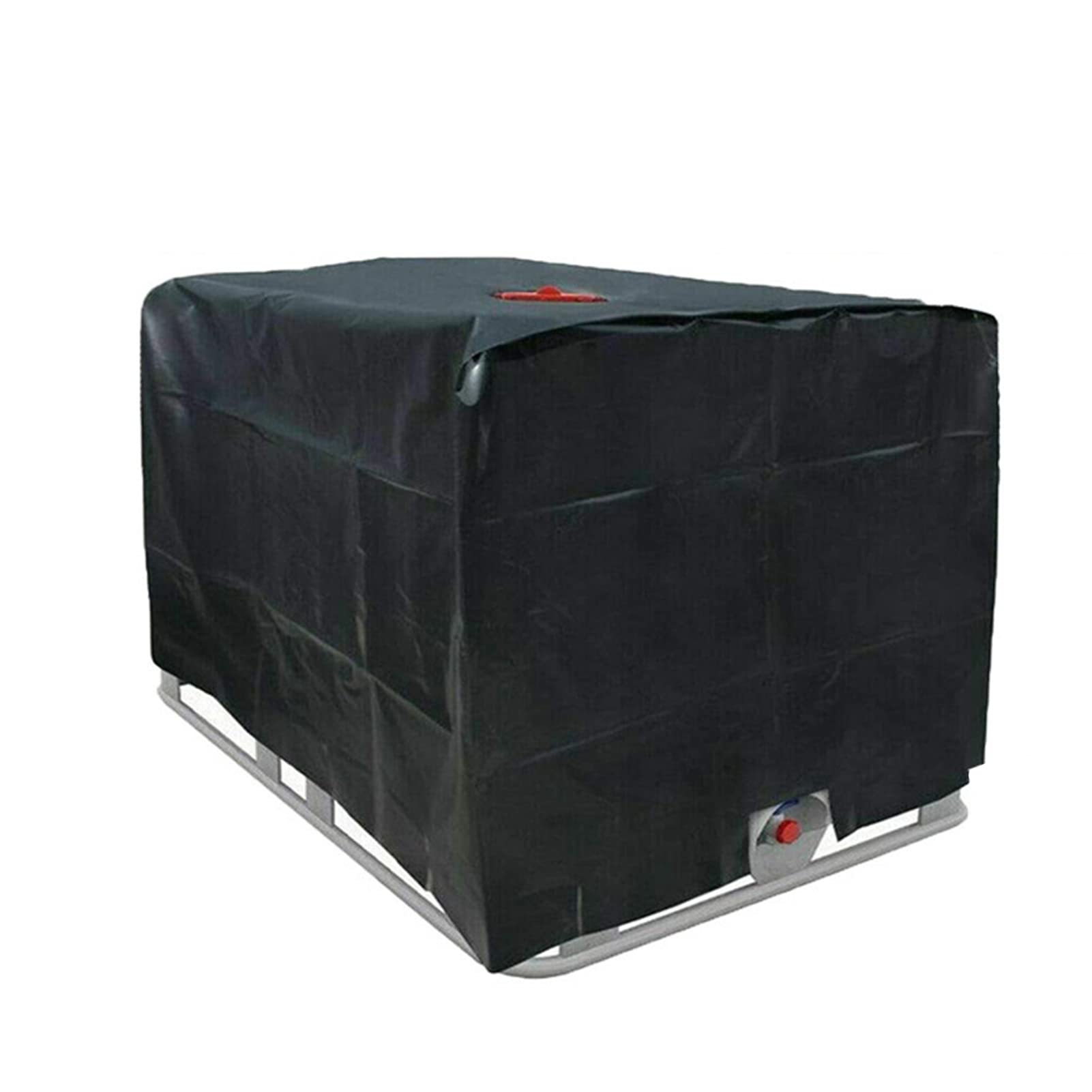 Cubierta del Tanque de Agua IBC,Cubierta Protectora del Tanque de Agua de Tela Oxford Cubierta antinieve Cubierta Resistente al Agua a Prueba de Polvo para contenedores IBC de 1000 litros(Negro)